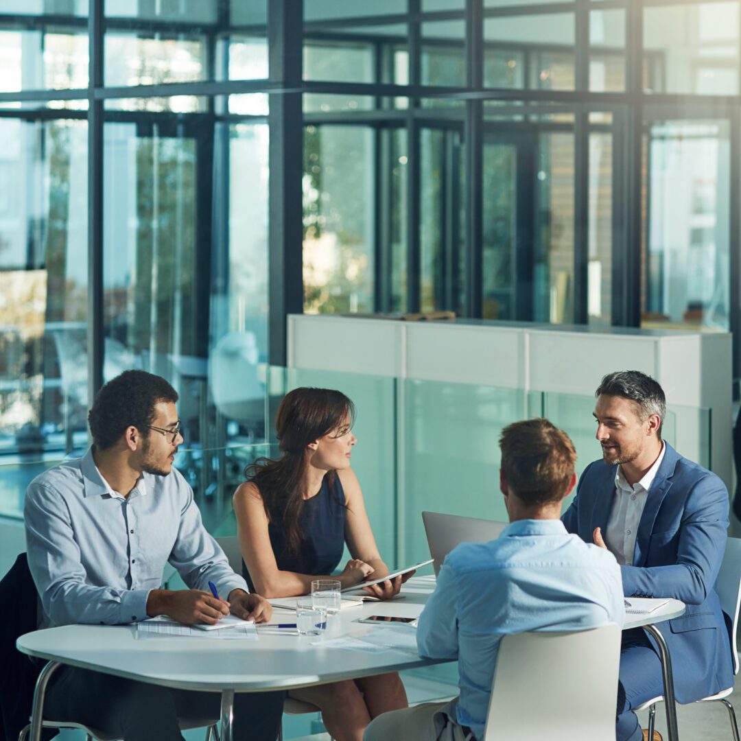 Business meeting in modern office